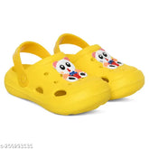 Yellow EVA Firstcliq Sandal Super Panda Crocs Comfortable for Kids, Breathable and Lightweight